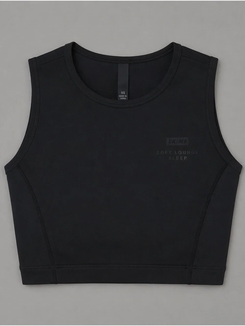 Skims swim high neck Onyx top